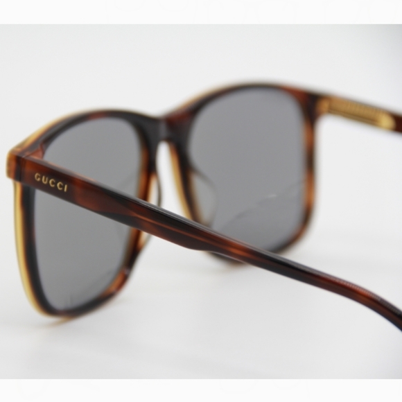 NEW GUCCI UNISEX SUNGLASSES GUCCI GG1041S 002 HAVANA GREY GUCCI EYEWEAR - Picture 10 of 14